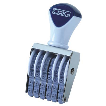 COX三燕 5號字八連號碼印/數字章, , large