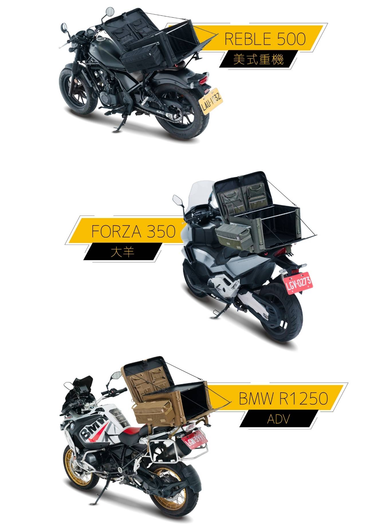 【城市旅人｜山海任務】 重機包裝備 TRAIL BOX 露營箱 尺寸 L 59公升, , large