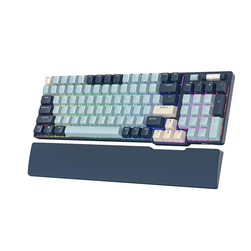 RK 90% 96 key RGB Mechanical Keyboard ( Yellow switches ), , large