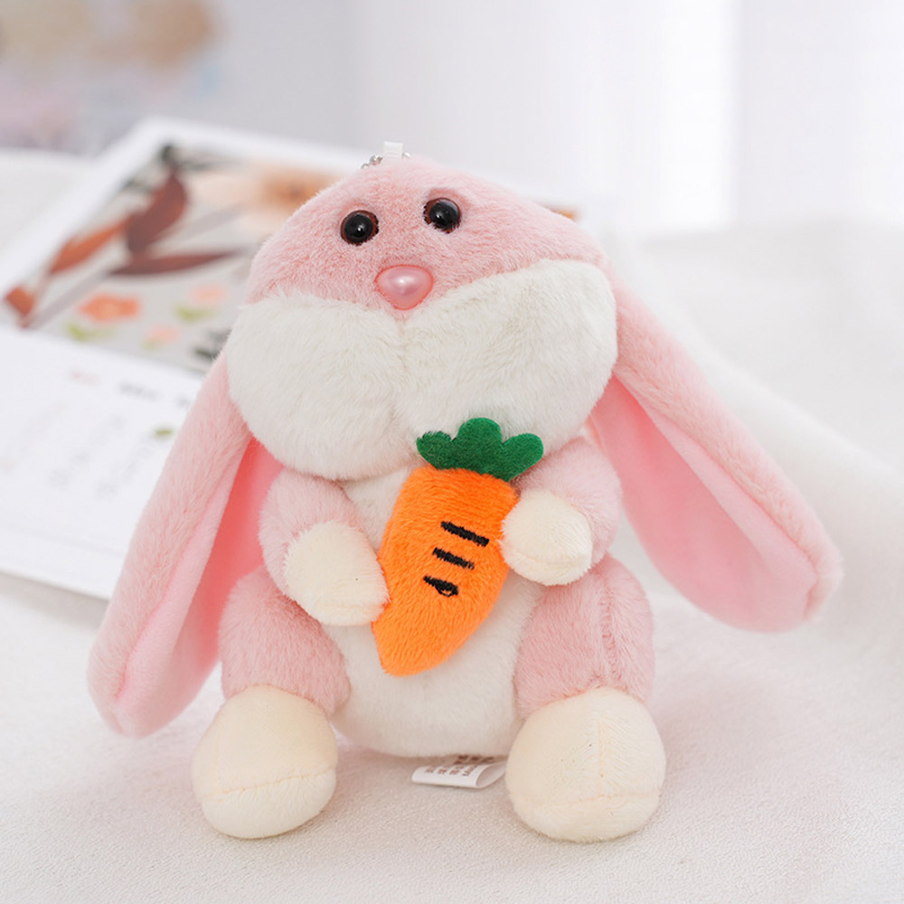 【啾愛你】毛绒玩偶蘿蔔兔掛件鑰匙扣-灰色, , large