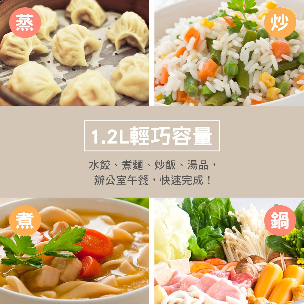 FURIMORI 富力森 1.2L隔熱蒸煮美食鍋 FU-EH126, , large