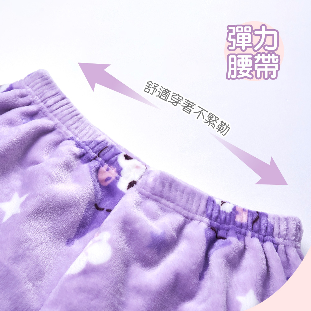 三麗鷗 酷洛米珊瑚絨睡衣【旺達棉品】 KU-NB01, , large