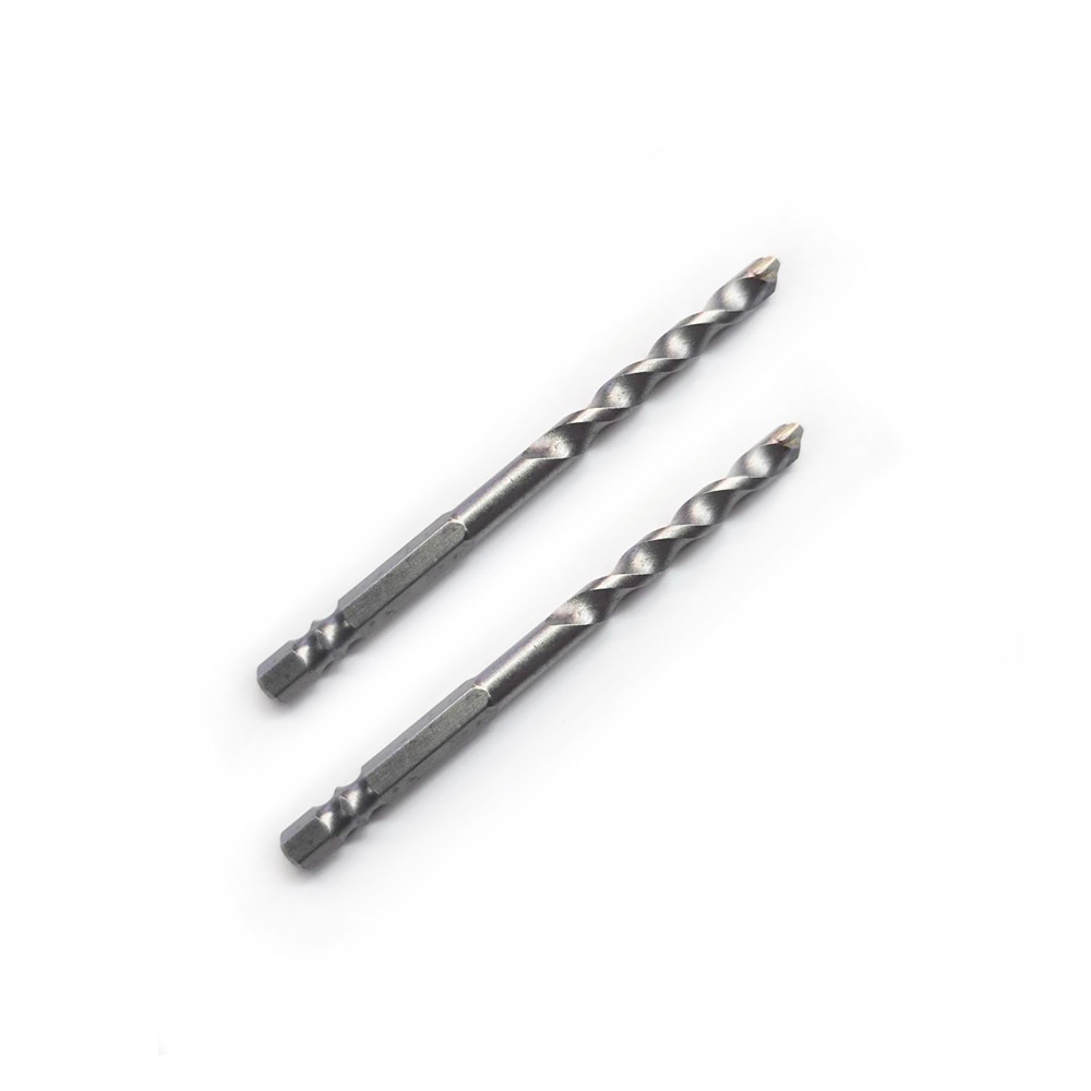 萬用水泥鑽頭 雙溝六角柄 水泥鑽尾 六角軸 高張力螺絲 拋光石英磚 金屬板 鎢鋼刀頭 非熊牌, , large