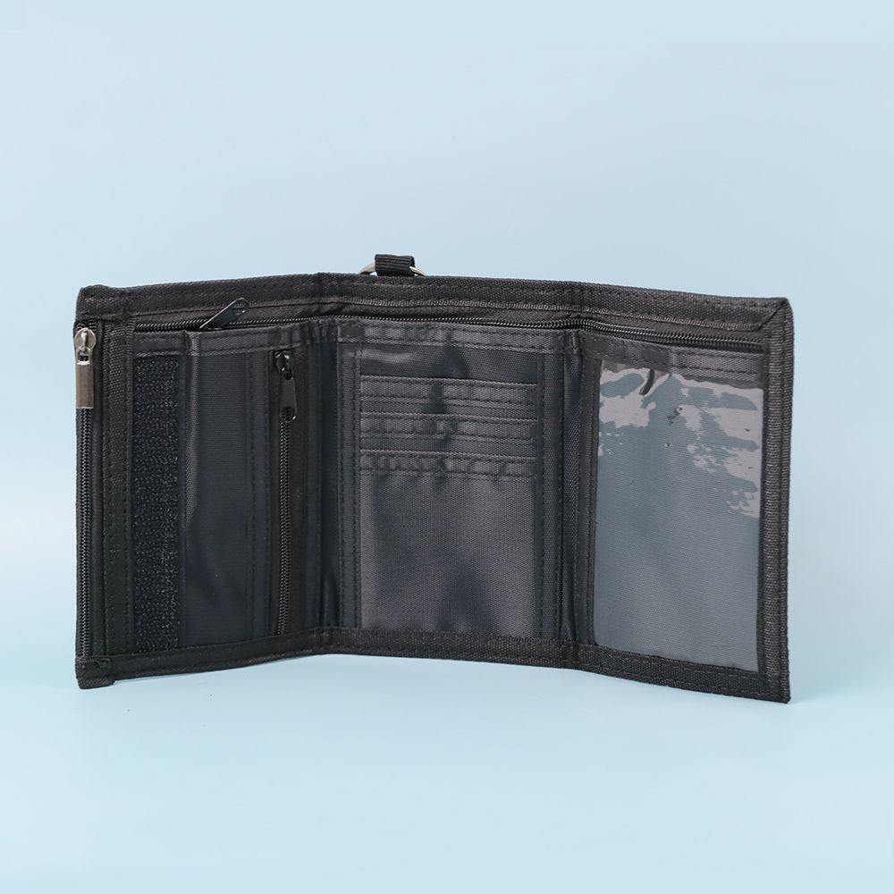 【MQ】Nylon tri-fold short clip, , large