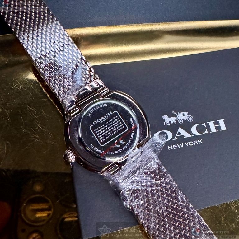 [星晴錶業]COACH手錶,28mm,CH00252粉紅色錶面玫瑰金錶殼玫瑰金色米蘭錶帶款, , large