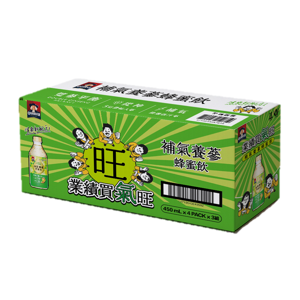 【限量】桂格補氣養蔘蜂蜜飲450ml X12