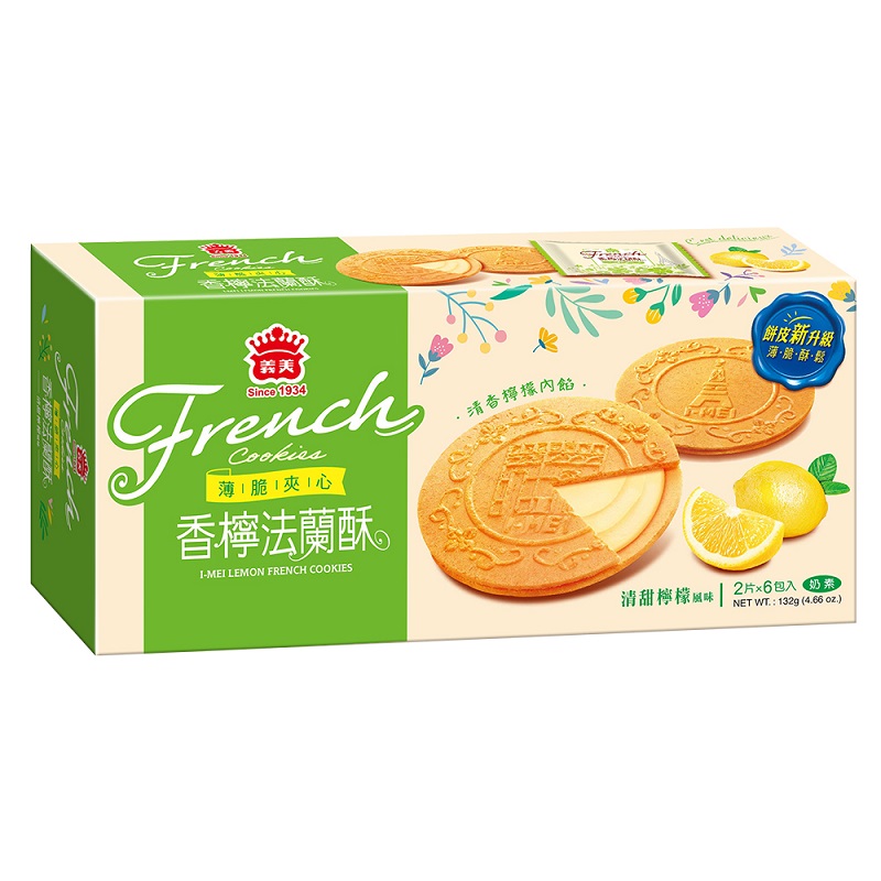 義美法蘭酥(檸檬風味)132g, , large