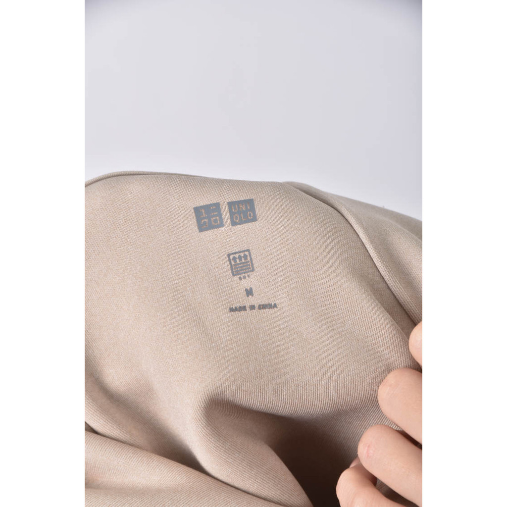 (M) uniqlo連帽杏色長袖上衣二手衣, , large