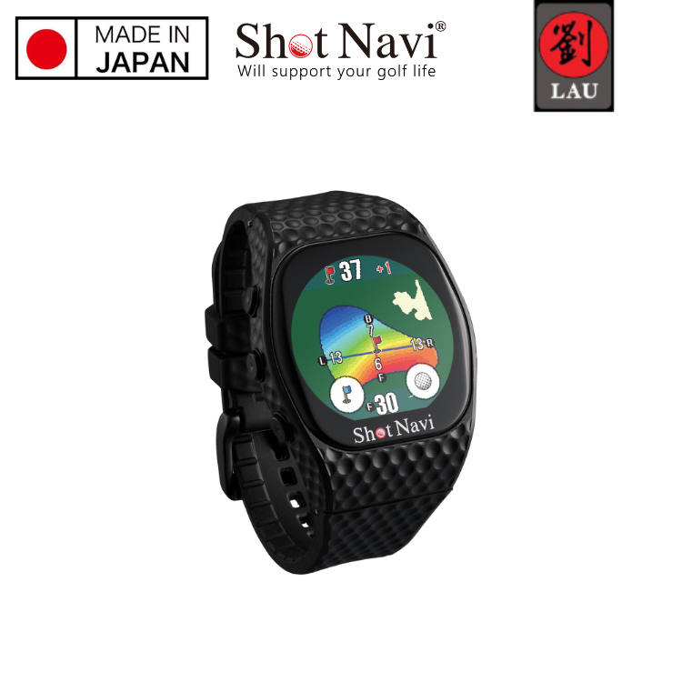 【日本製】Shot Navi INFINITY Touch 高爾夫GPS定位手錶(黑), , large