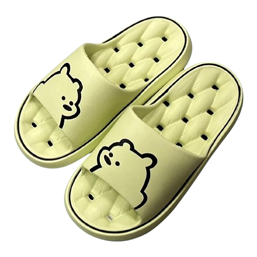 [e shoe store] Jiajia drainage slippers bathroom slippers purple 23.5CM, , large