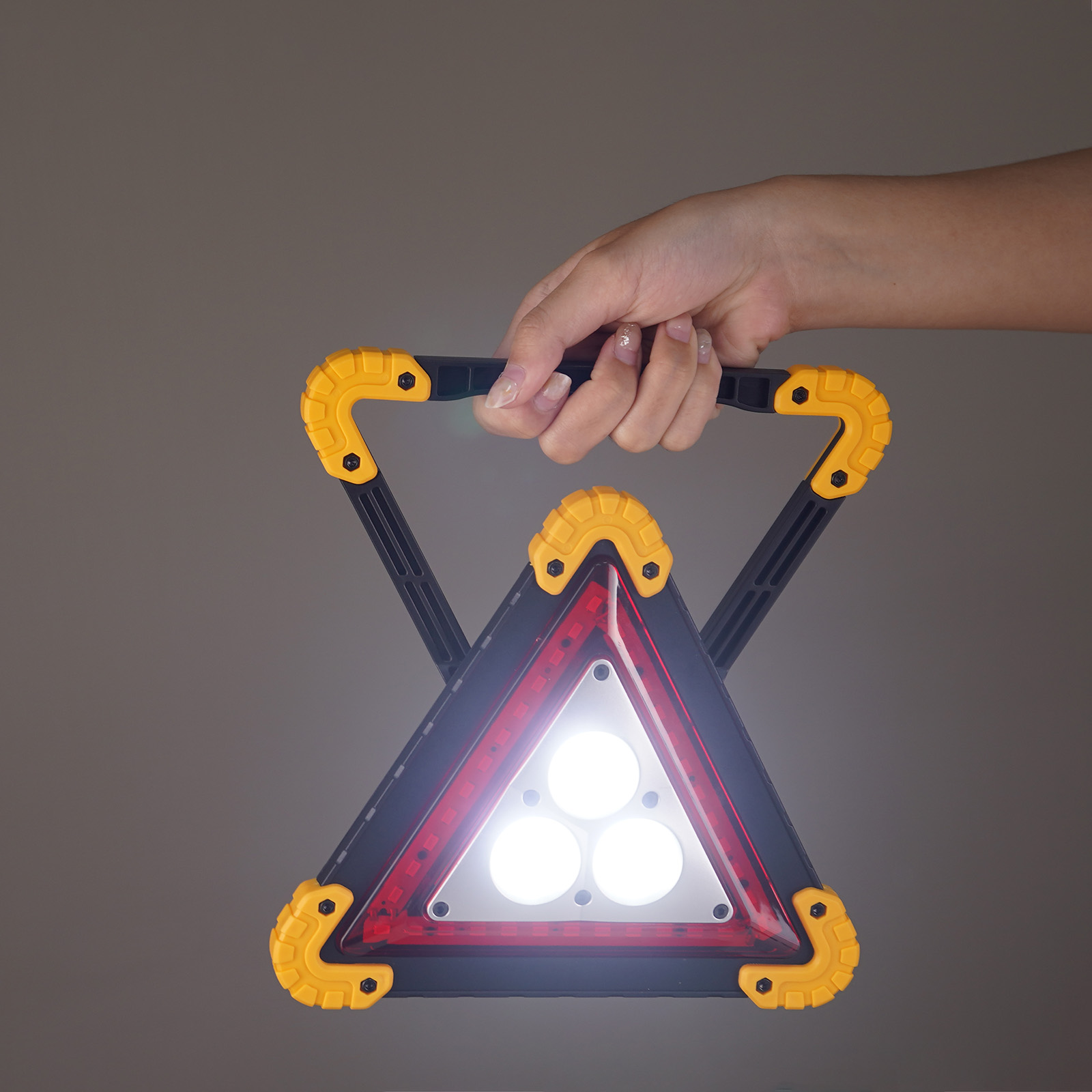 HYUGA LED Triangle Emergency Warning Light, , large