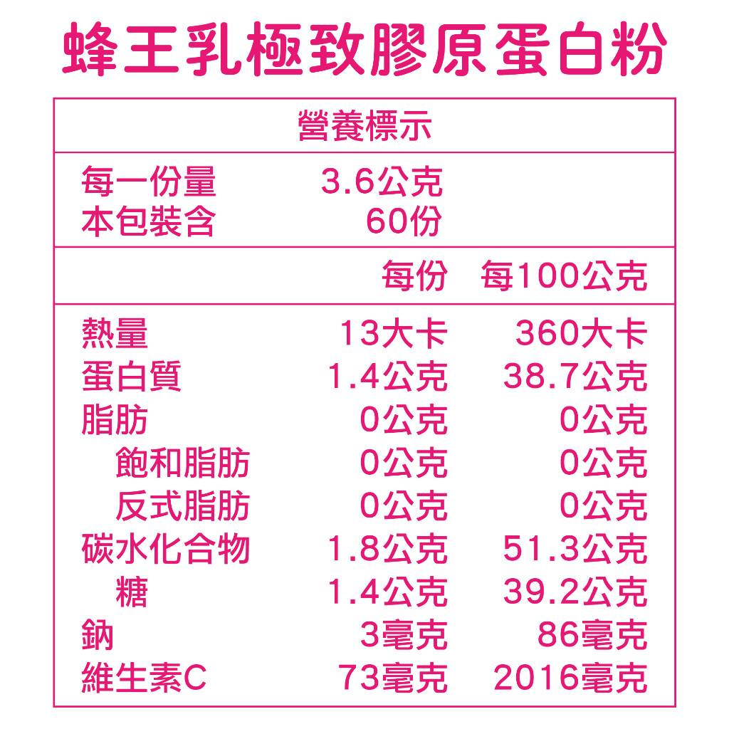 [蜜蜂故事館] 蜂王乳極致膠原蛋白粉60包, , large