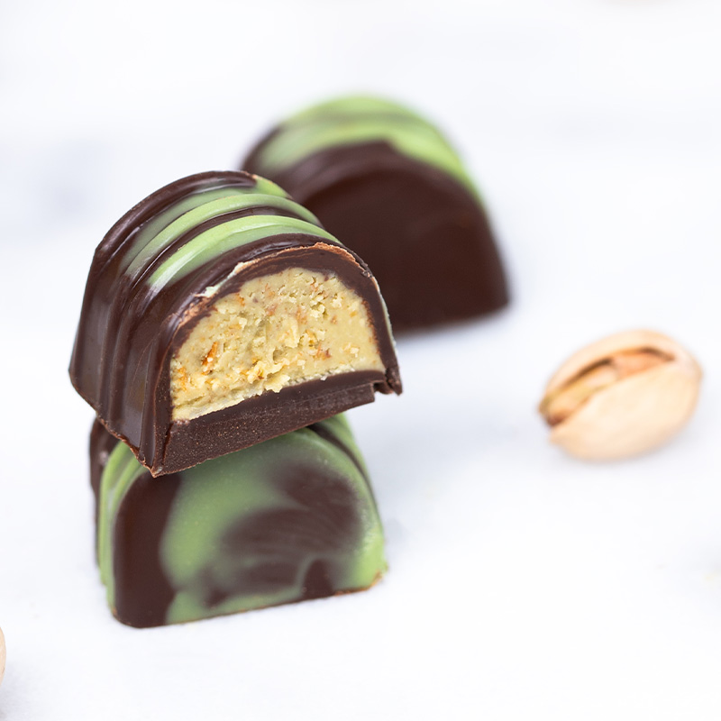 露特開心果夾心巧克力【杜拜巧克力|單顆包裝 x10】, , large