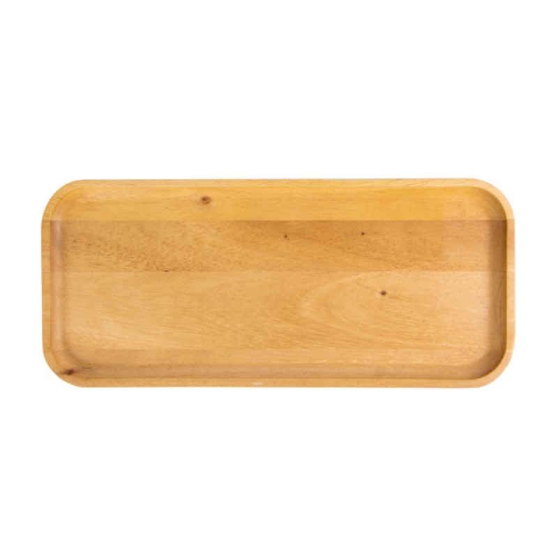 Light food log square plate - large