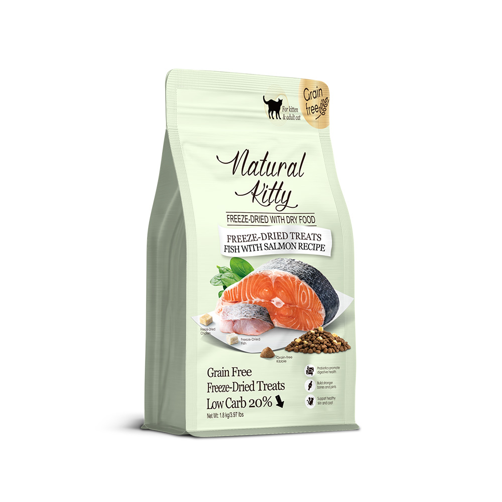拉拉寵物小舖】自然小貓 貓飼料 凍乾+無穀貓糧, , large