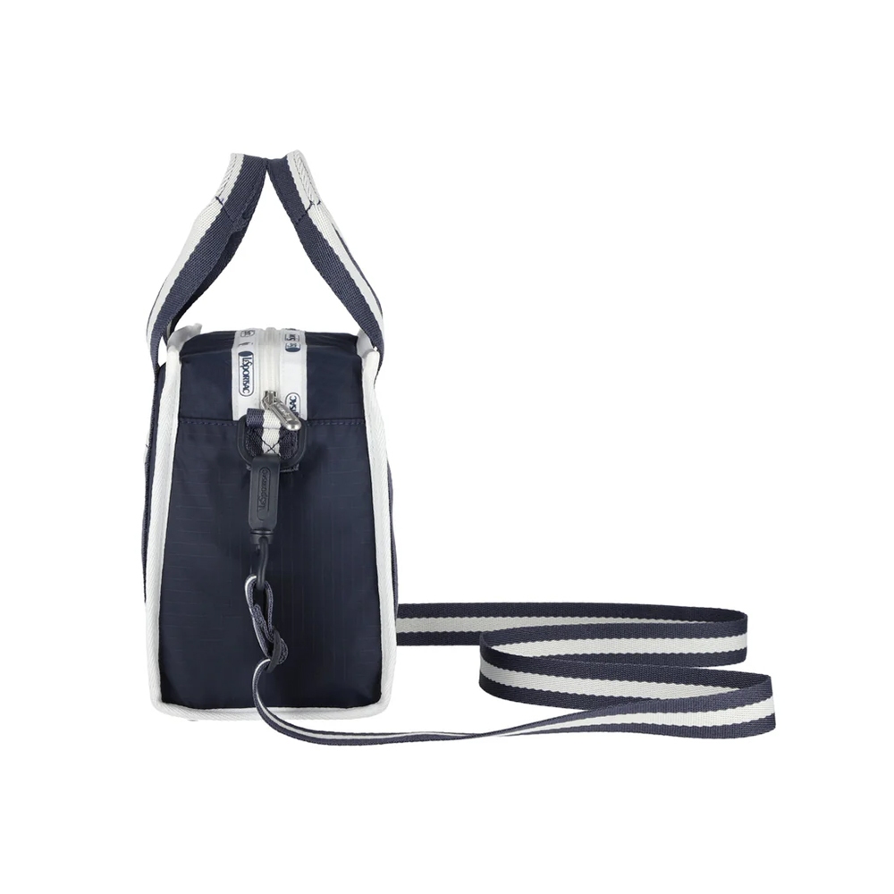Lesportsac Small Top Handle Tote 手提肩背兩用旅行包 送禮推薦-條紋海軍藍, , large