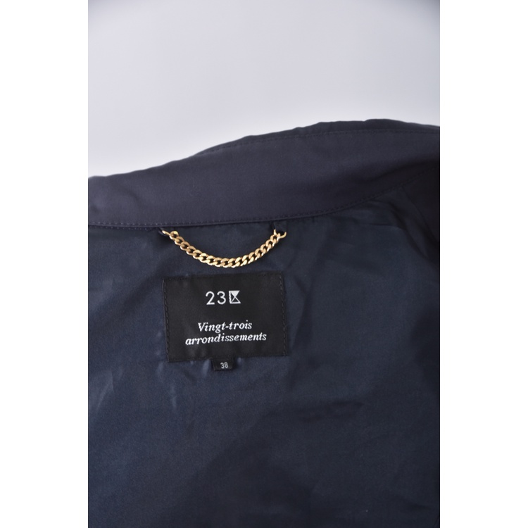 (S) 23区 Vingt trois arrondissements質感風衣藍色外套二手衣, , large