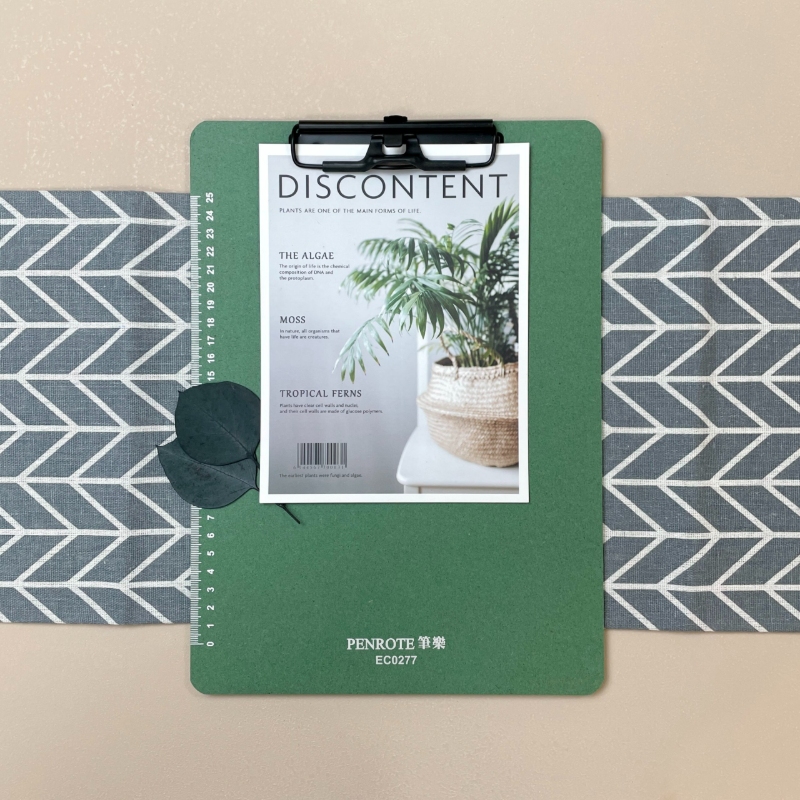 【PENROTE 筆樂】多功能A4木質板夾 煎茶綠, , large