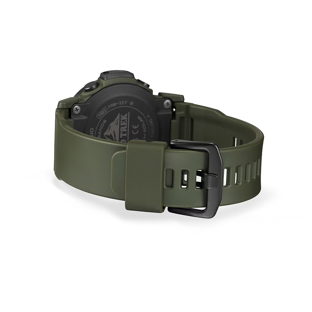 CASIO 卡西歐 PROTREK 軍綠戶外多功能太陽能電波手錶 PRW-35Y-3B, , large