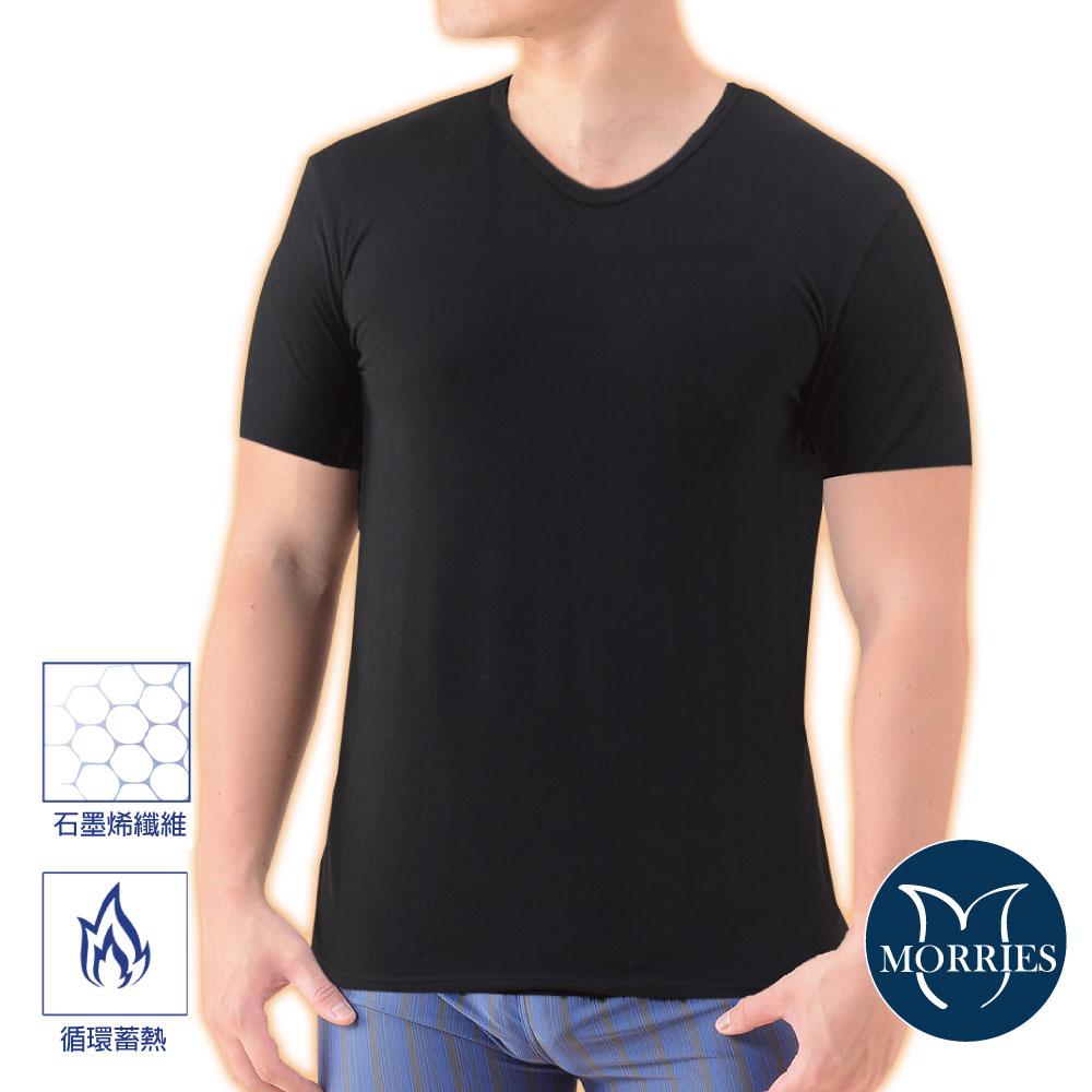 【MORRIES】石墨烯蓄熱保暖男短袖發熱衣MR785-L, , large