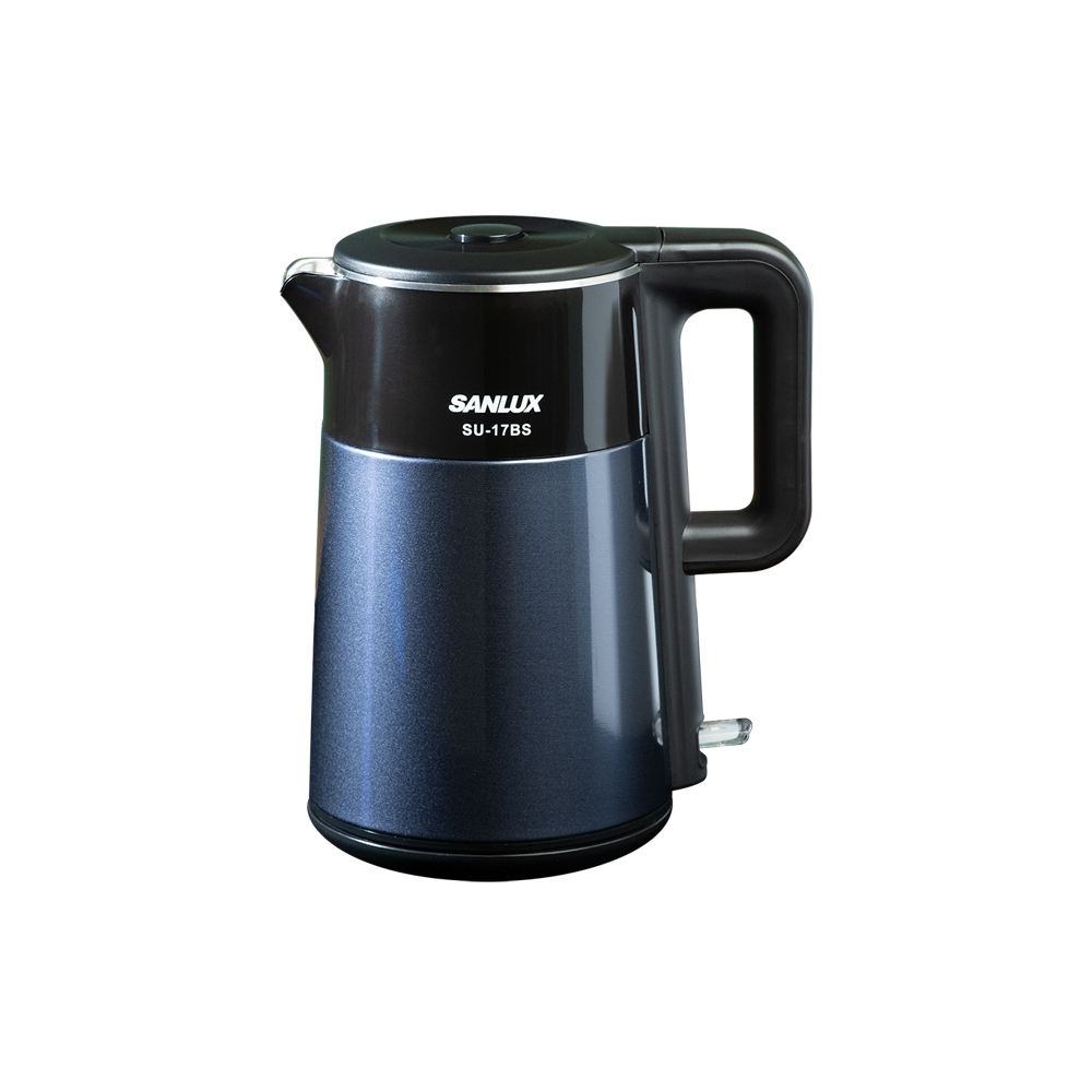 SANLUX Taiwan SANYO 1.7L Large Capacity Anti-Scald Electric Water Boiler Kettle SU-17BS, , large
