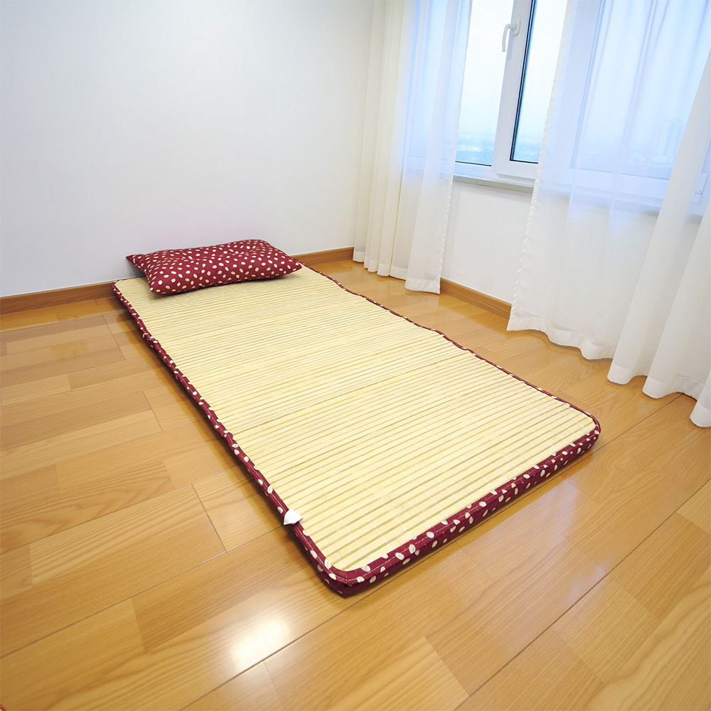 [台客嚴選] 棉花兔竹面單人透氣床墊附枕-卡其兔 台灣製 學生床墊 單人床墊 外宿床墊 記憶枕, , large