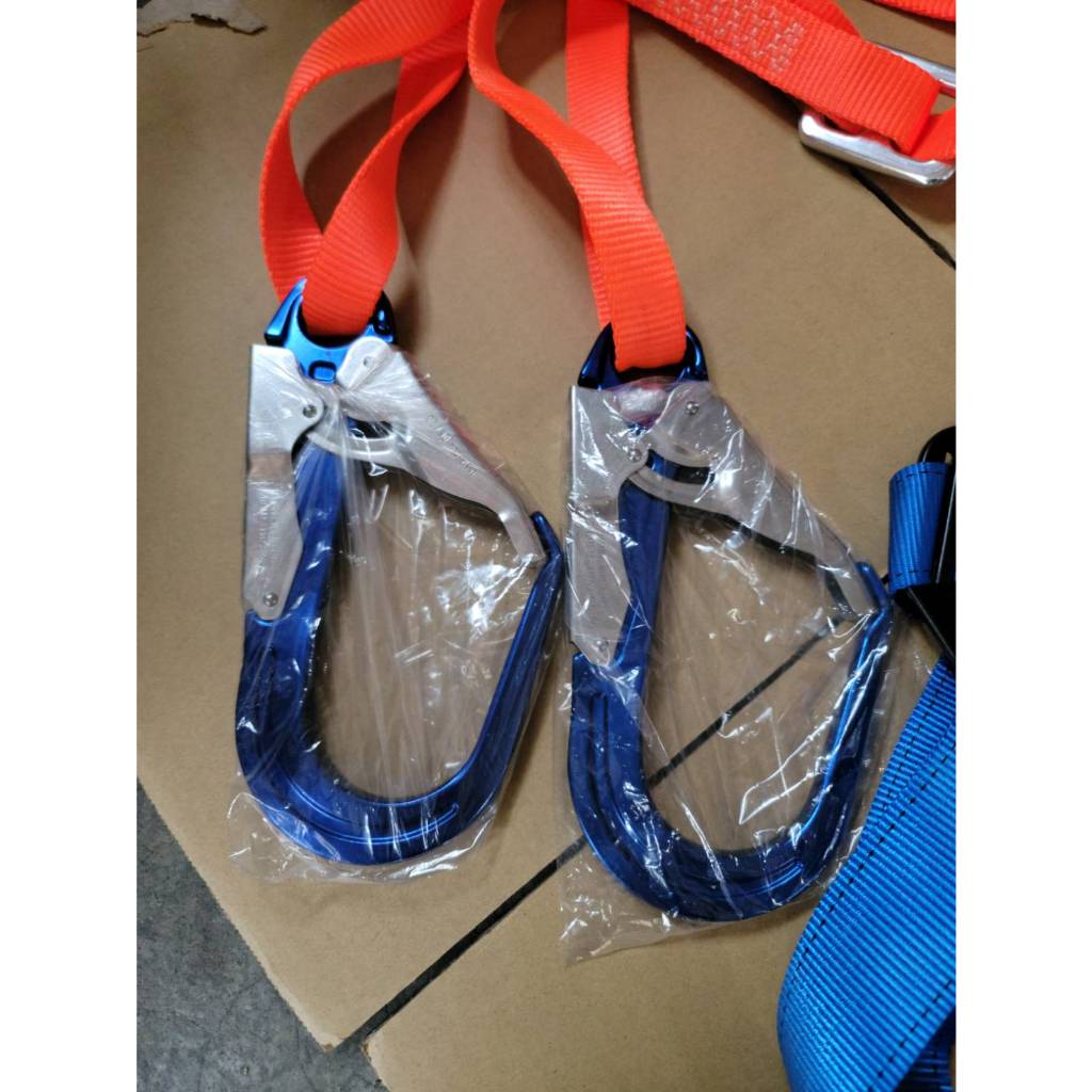 WIN 五金 FKS BOST快扣式背負式安全帶<含緩衝包款> 鋁合金鉤 雙大鉤 降落傘安全帶 高空安全 安全帶 工安產品, , large