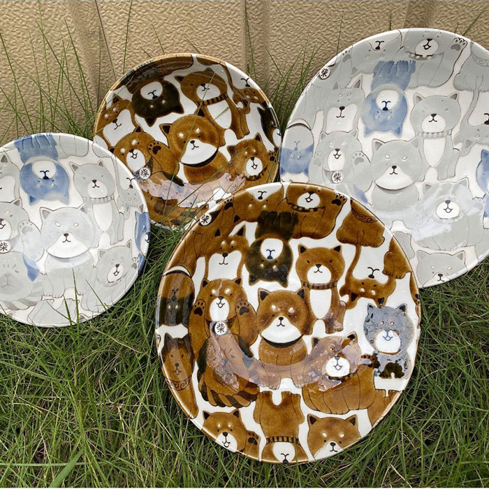 【毓秀堂】AWASAKA 柴犬餐盤4入組, , large