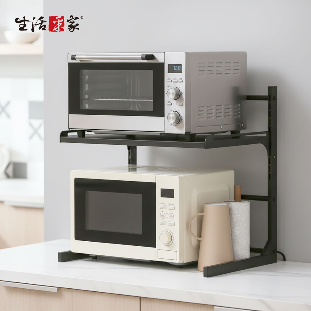 SHCJ 左右伸縮 微波爐烤箱 伸縮電器架【二色可選】廚房電器架 家電置物架 加高電器架 , , large
