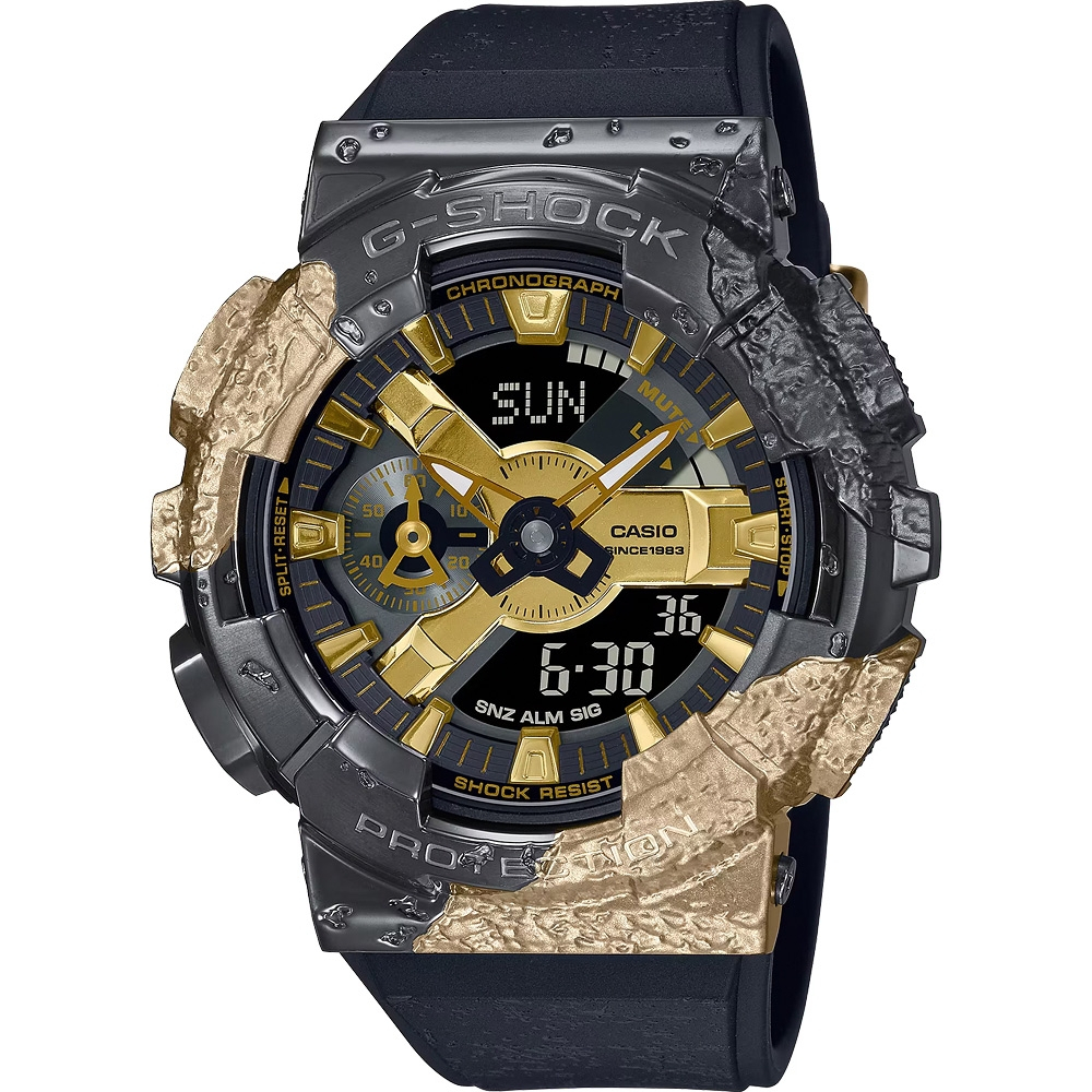 CASIO 卡西歐 G-SHOCK 40 週年探險家之石系列 雙顯手錶 GM-114GEM-1A9, , large