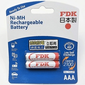 FDK 2-in-Low Self-Discharge NiMH Battery - No. 3 (1900mAh) / No. 4 (750mAh) / PW1236 Charging Pack, , large