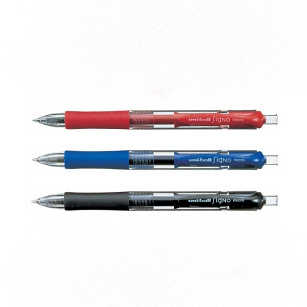 【三菱Uni】自動中性筆 0.5mm 2支入/組 UMN-152(黑/紅/藍)  -  藍色, , large