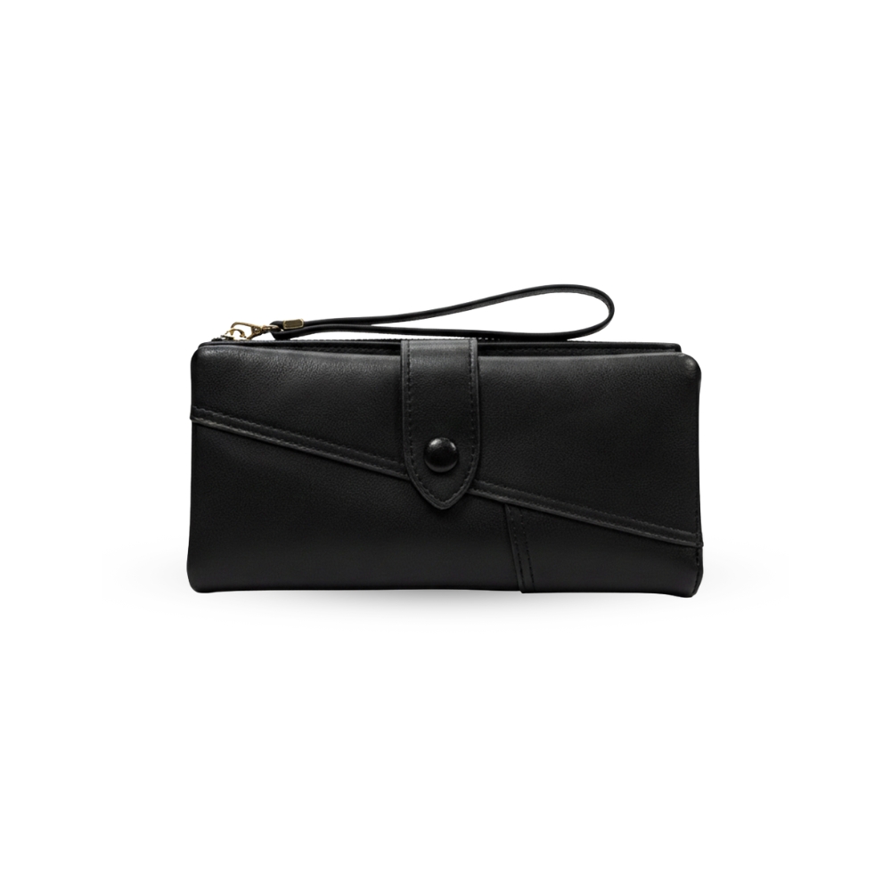 Soir&eacute;e  典雅對折長夾 多卡位收納 人氣女用皮夾 女夾鈔票卡片零錢收納包 女用長夾