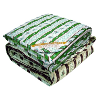 [CINN Far-Infrared] Nano FIR All-Season Blanket – Avocado Green Stripes｜5 x 6.2 ft, , large