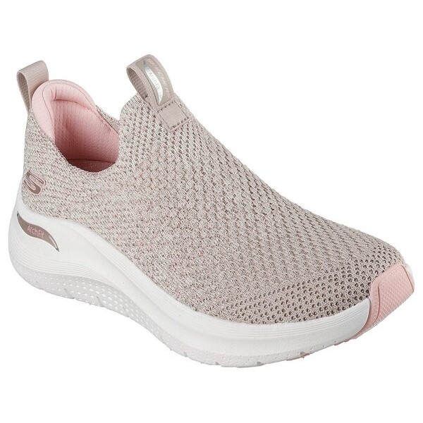 Kixpress-Skechers Arch Fit 2.0 女 運動休閒鞋 舒適 百搭 米 粉紅 [150321TPPK], , large