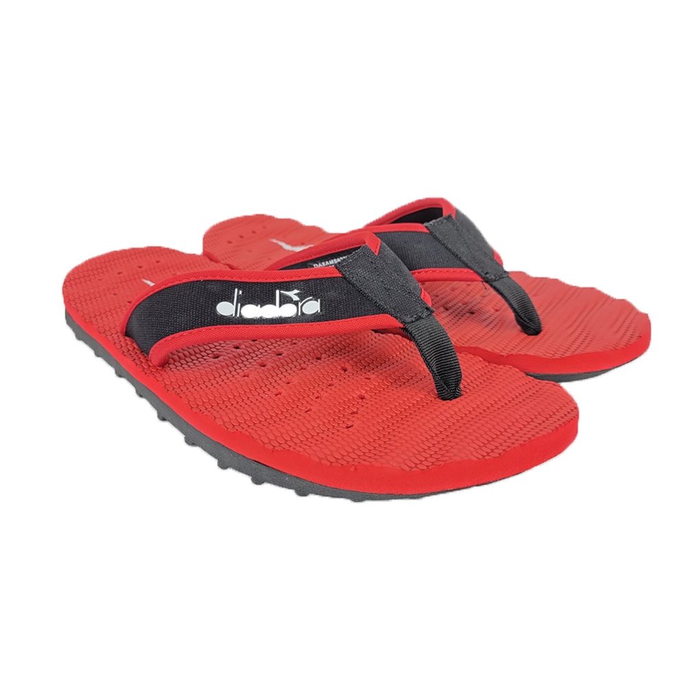 DIADORA迪亞多那 男款運動休閒動能排水孔夾腳拖鞋 人字拖 MIT台灣製 吸震 耐磨 止滑 透氣 Q彈 耐走 紅 藍, , large