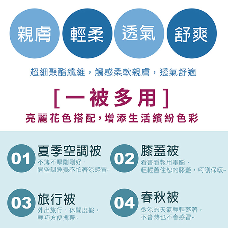 INDIAN_針織雲朵棉可水洗雙人四季被-花語柔情, , large