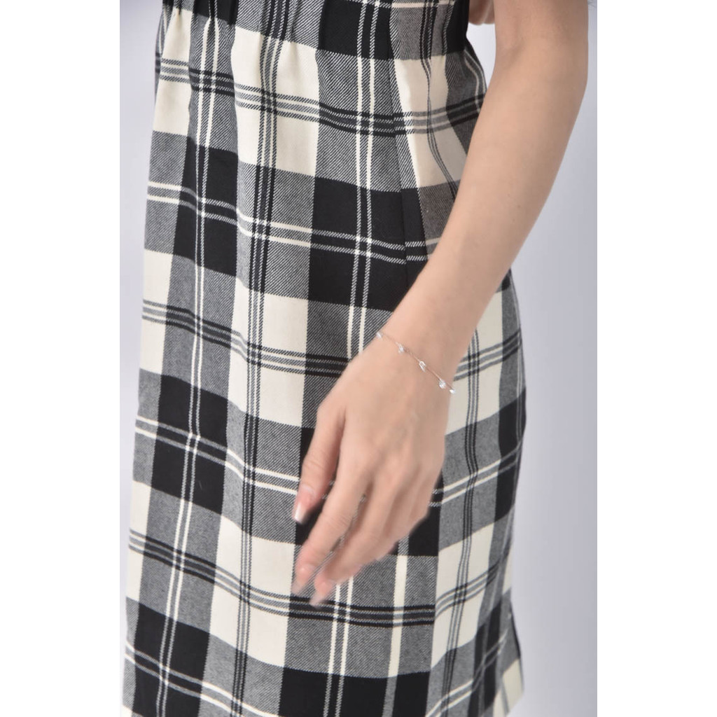 (S) red valentino格紋黑色洋裝二手衣, , large