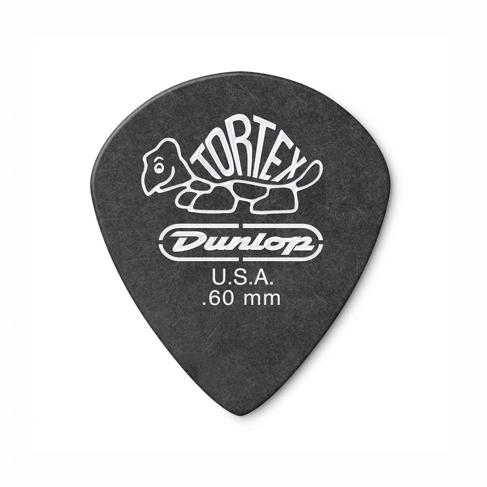 Jim Dunlop Tortex Pitch Black Jazz lll 482R 0.60mm Pick, , large