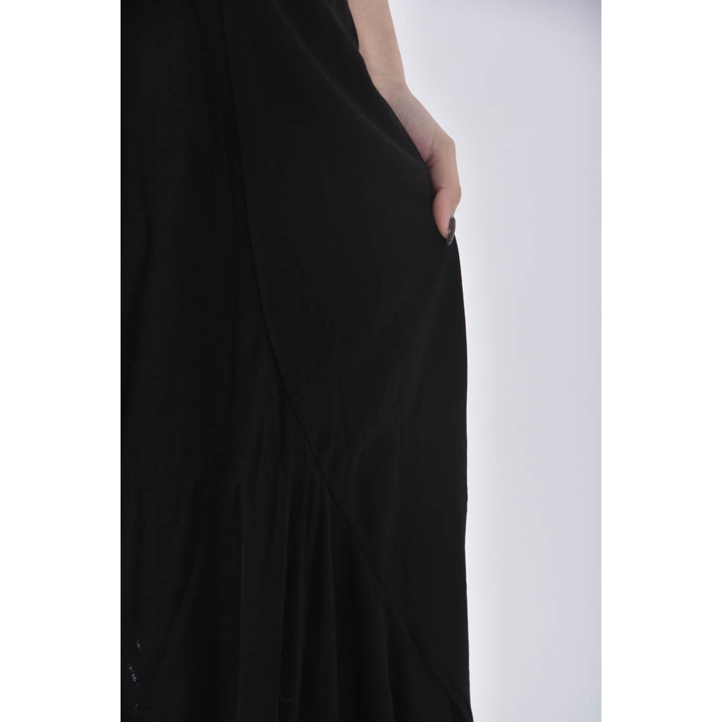 (S) t開叉黑色長裙二手衣, , large