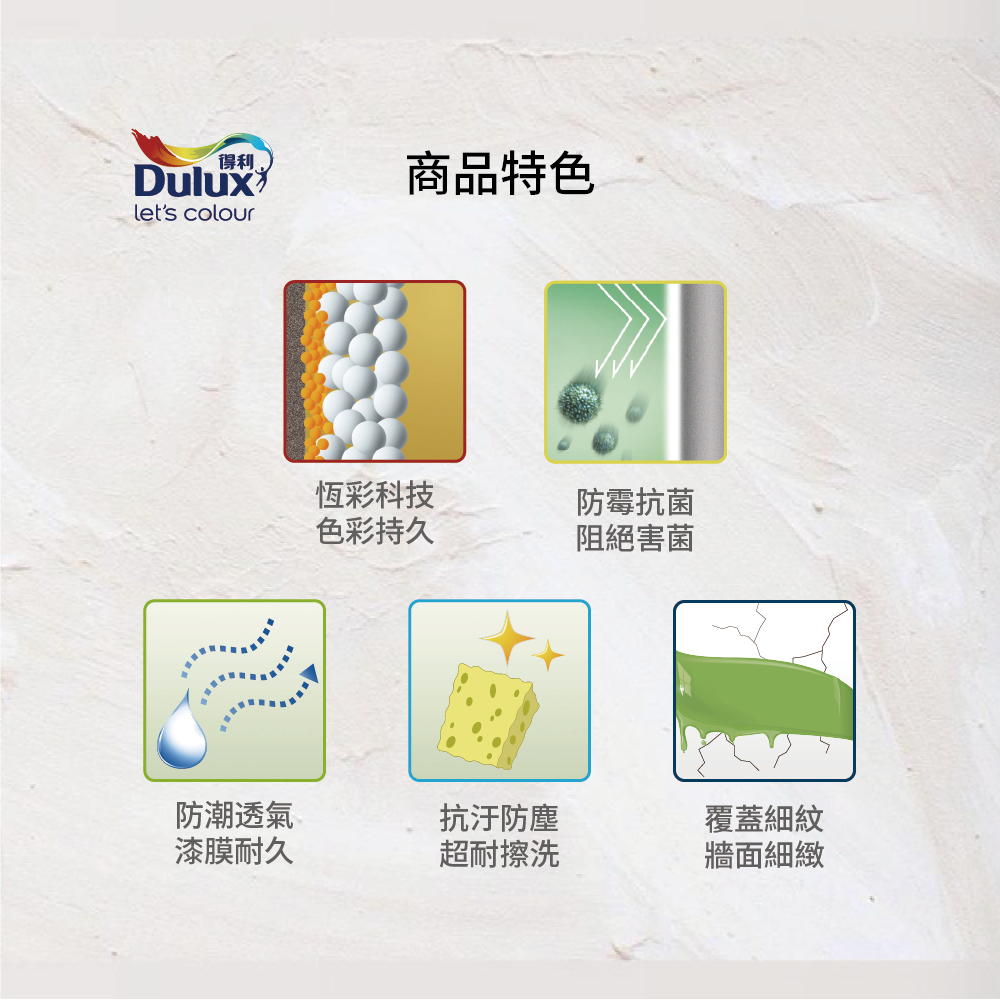 〔得利〕986全效合一竹炭乳膠漆55418特白(G), , large