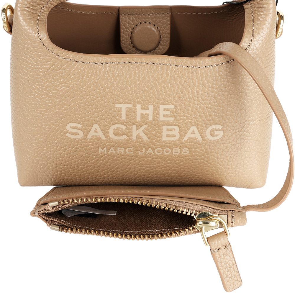 MARC  JACOBS The Sack Bag 牛皮二用包(Micro)(駝色), , large