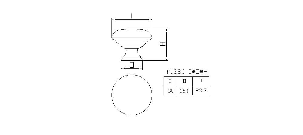 Zinc Knob, , large