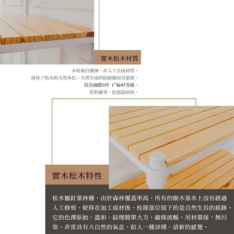 【Y HOUSE】60x30x180cm pine five-layer storage rack rack iron rack - black paint, , large