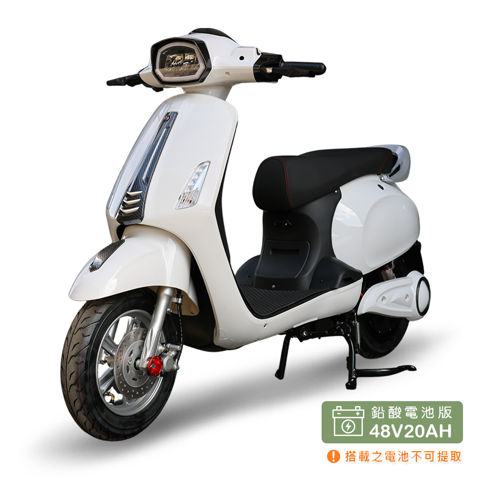 【向銓】 Mini Hero 微型電動二輪車 PEG-082 /鑛達 小偉士 月光白 (鉛酸電池版/電動自行車), , large