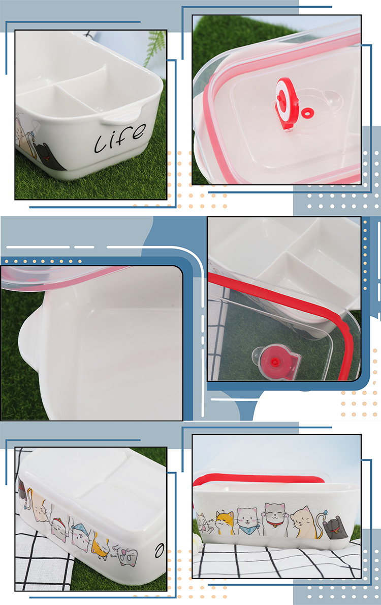 KIYODO陶瓷保鮮餐盒-3格-1入, , large