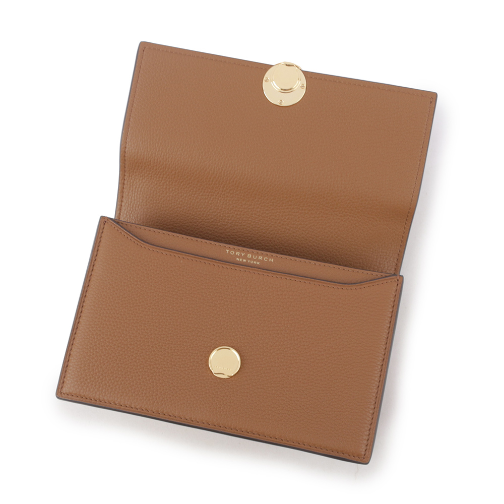 TORY BURCH Miller 荔枝皮革翻蓋肩背/斜背二用包/木棕色, , large