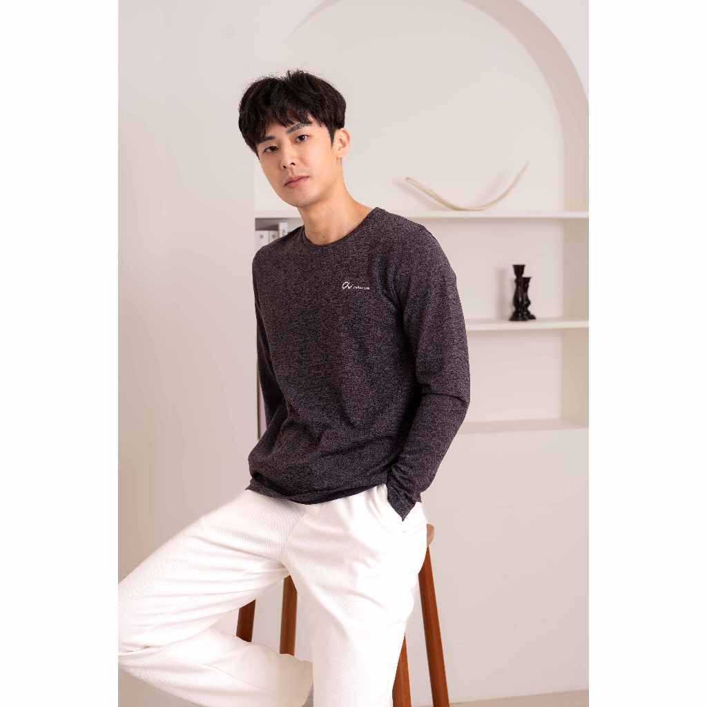 【巧奇】MIT石墨烯保暖衣麻花款/發熱衣/溫感衣/遠紅外線衣/抗菌/蓄熱/除臭/親膚/恆溫, 黑麻花,M, large