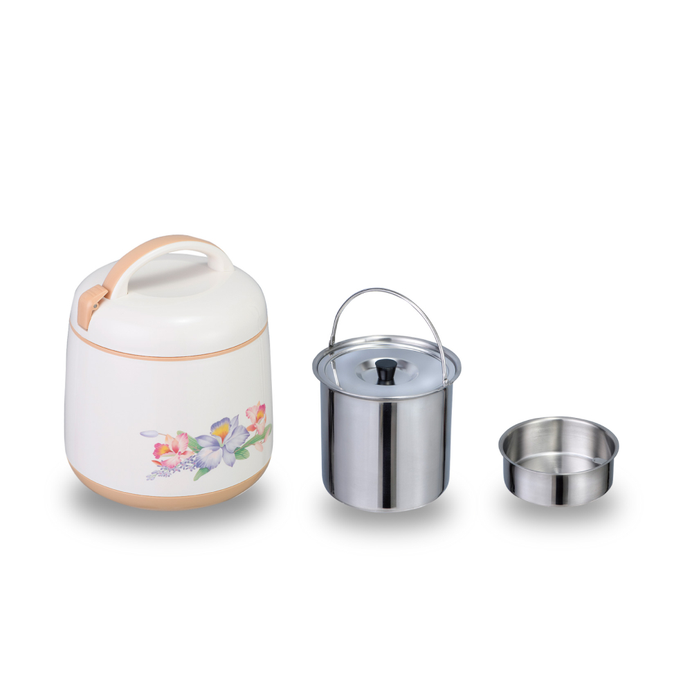 【GOLDEN FIRE 火牌】燜燒鍋 土黃色 2.0L-IH爐可用鍋(燜燒鍋 保溫 保冷 手提 不鏽鋼 台灣製造)