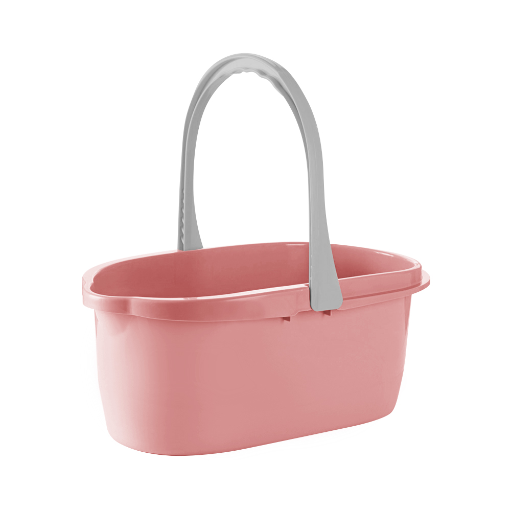 Portable mop bucket with wheels 18 liters, , large